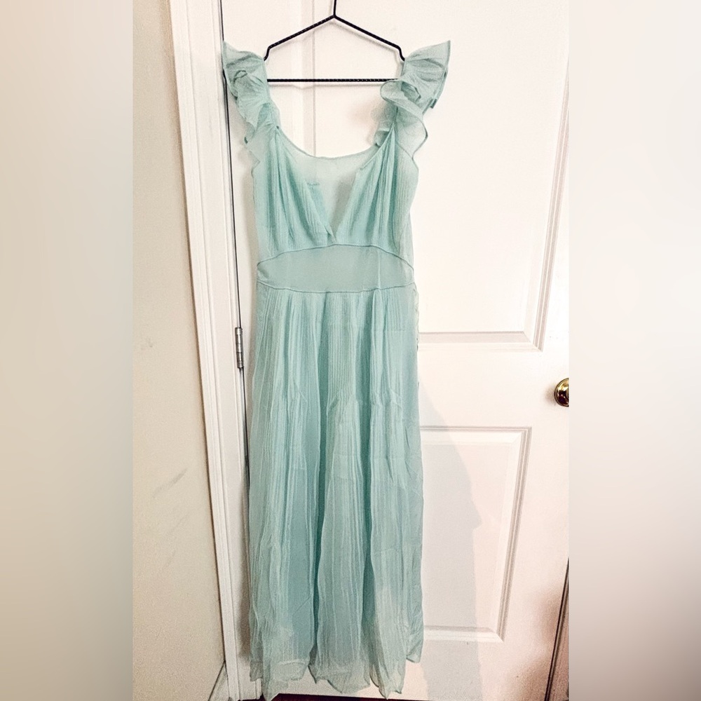 Vanity Fair Vintage chiffon maxi nightgown dress size 36